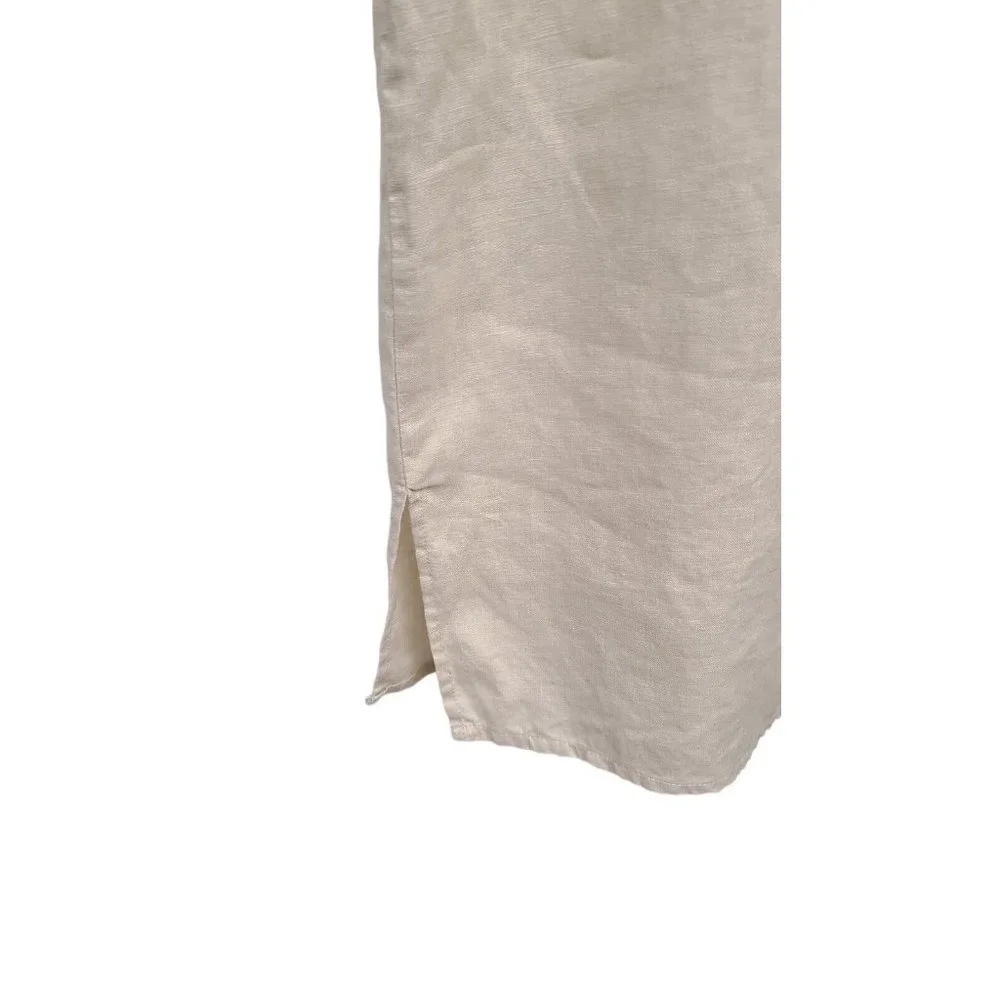 Peck & Peck Linen Tunic Womens Size Medium Sleeveless Embroidered Top - Picture 5 of 8